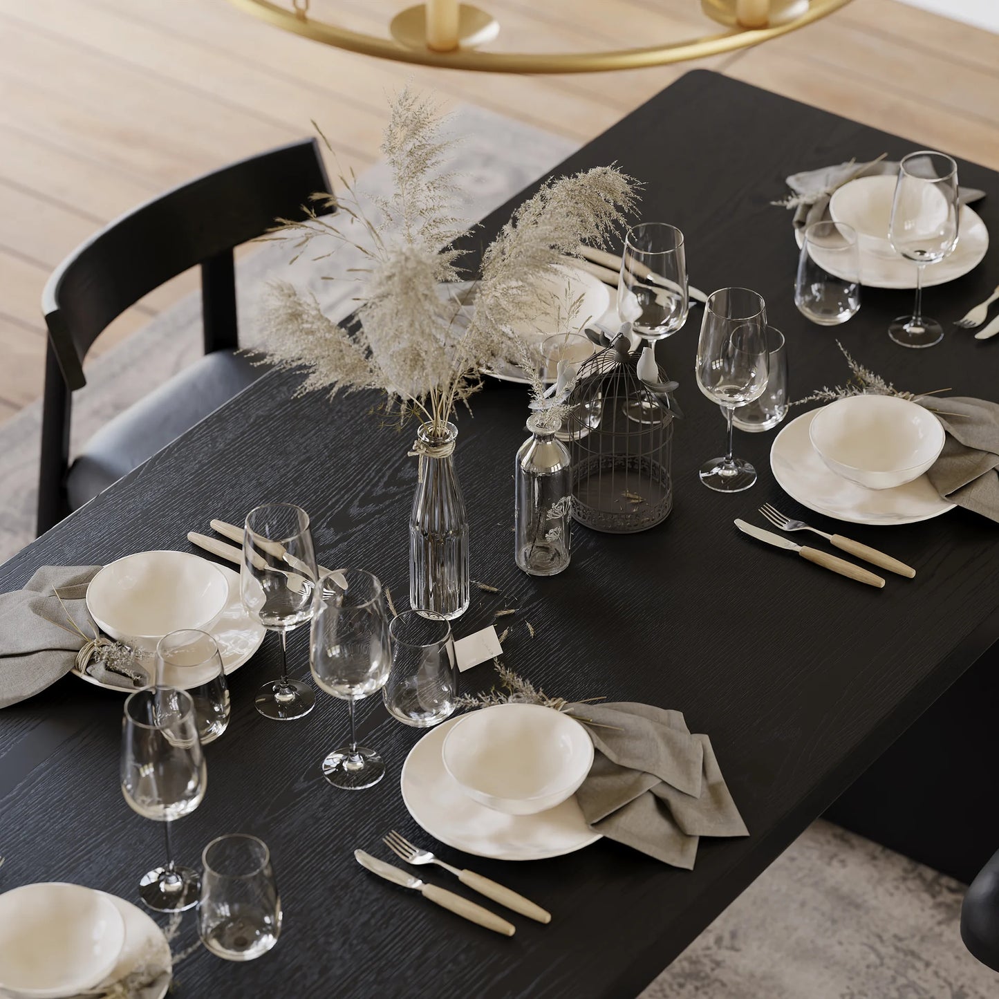 Wood Rectangular Dining Table