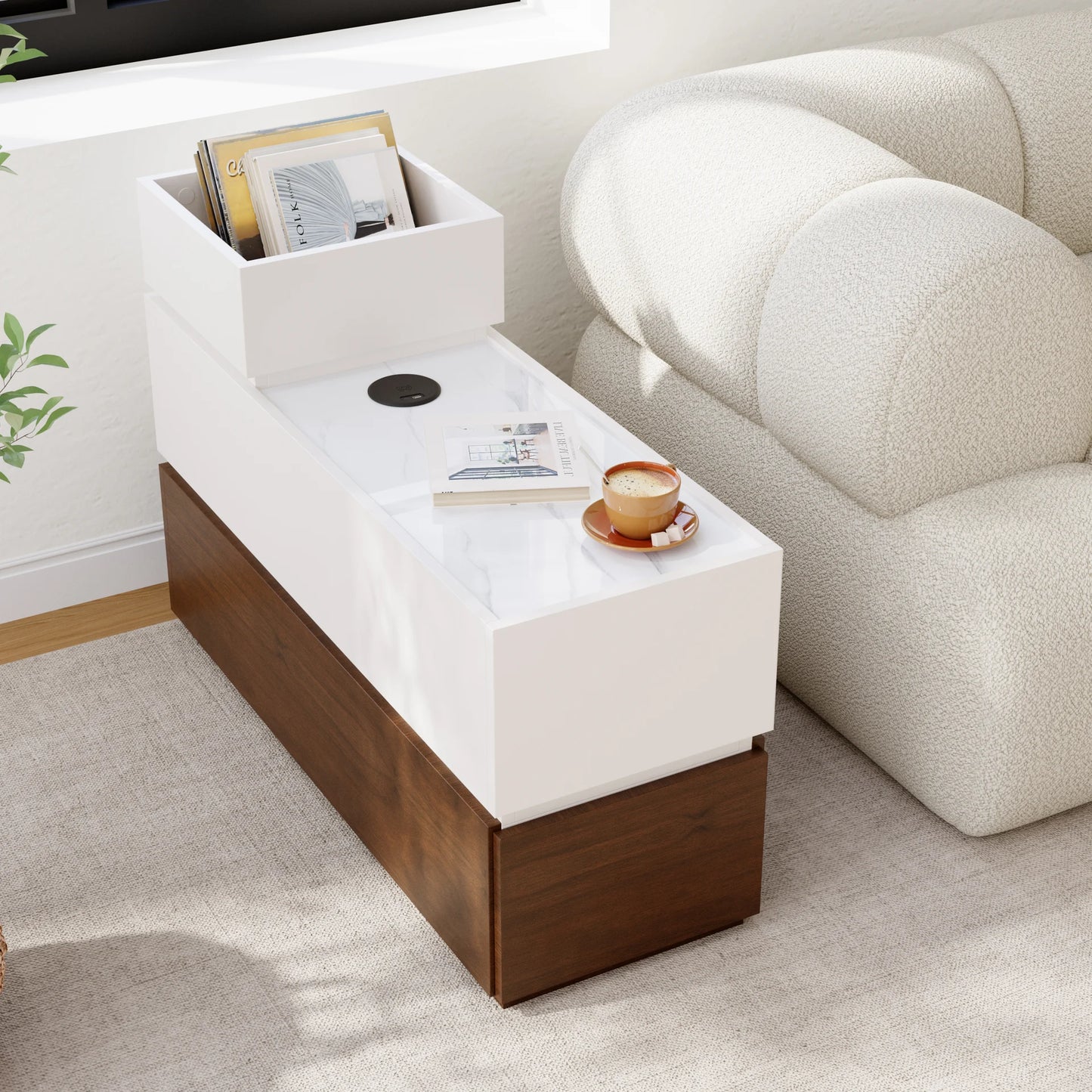 Narrow Smart Side Table