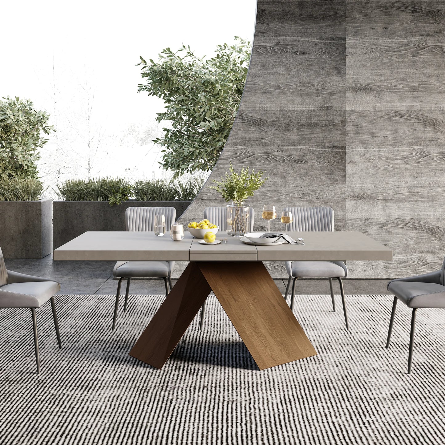 Farmhouse Wood Dining Table