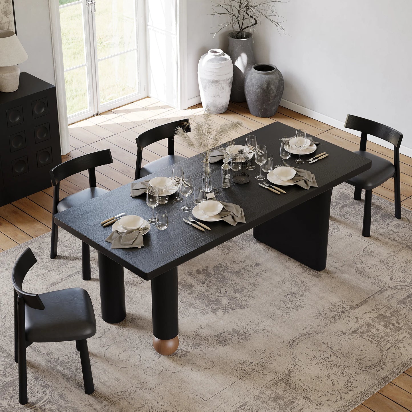 Wood Rectangular Dining Table