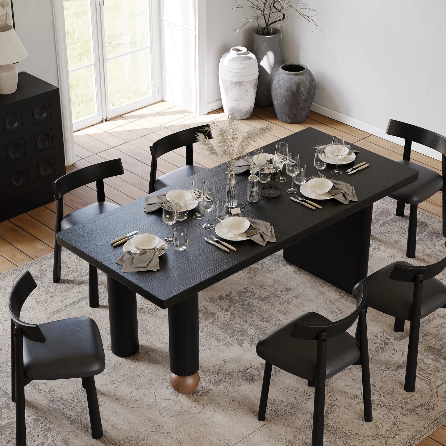 Wood Rectangular Dining Table