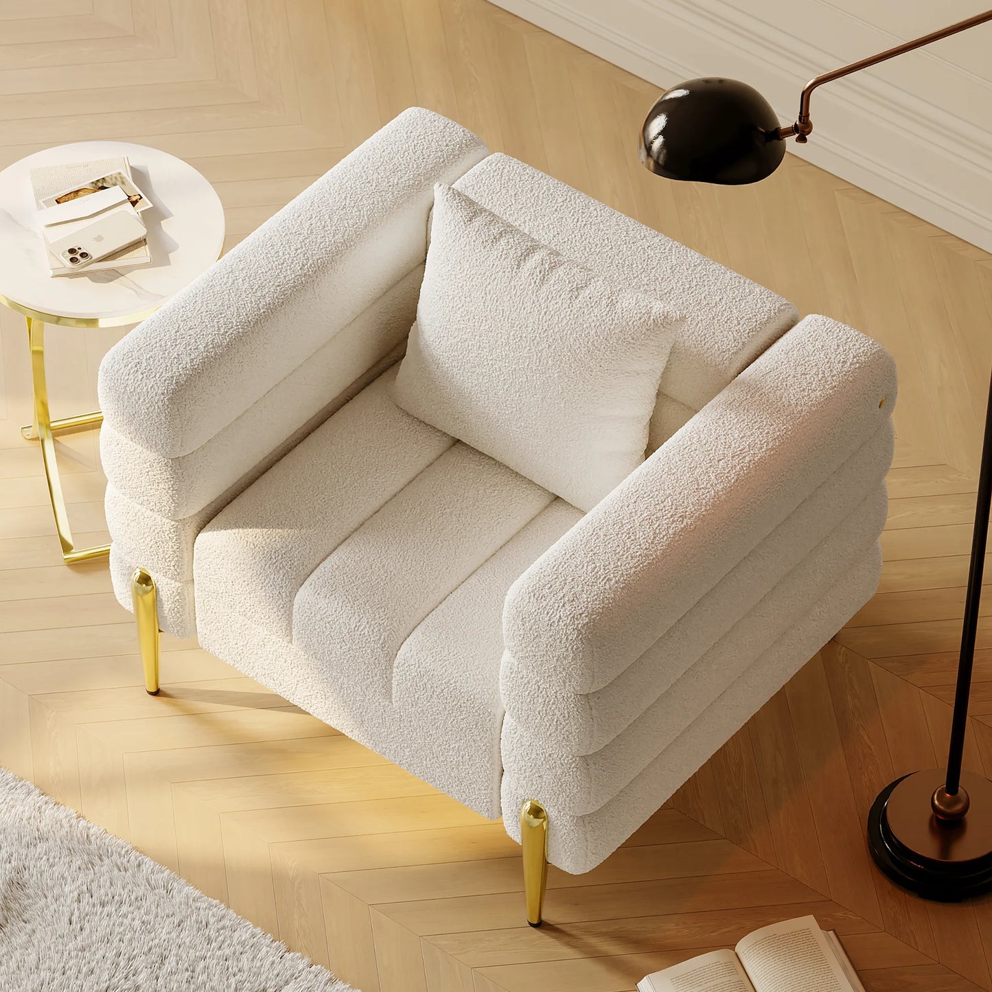 Aurora Boucle Accent Chair
