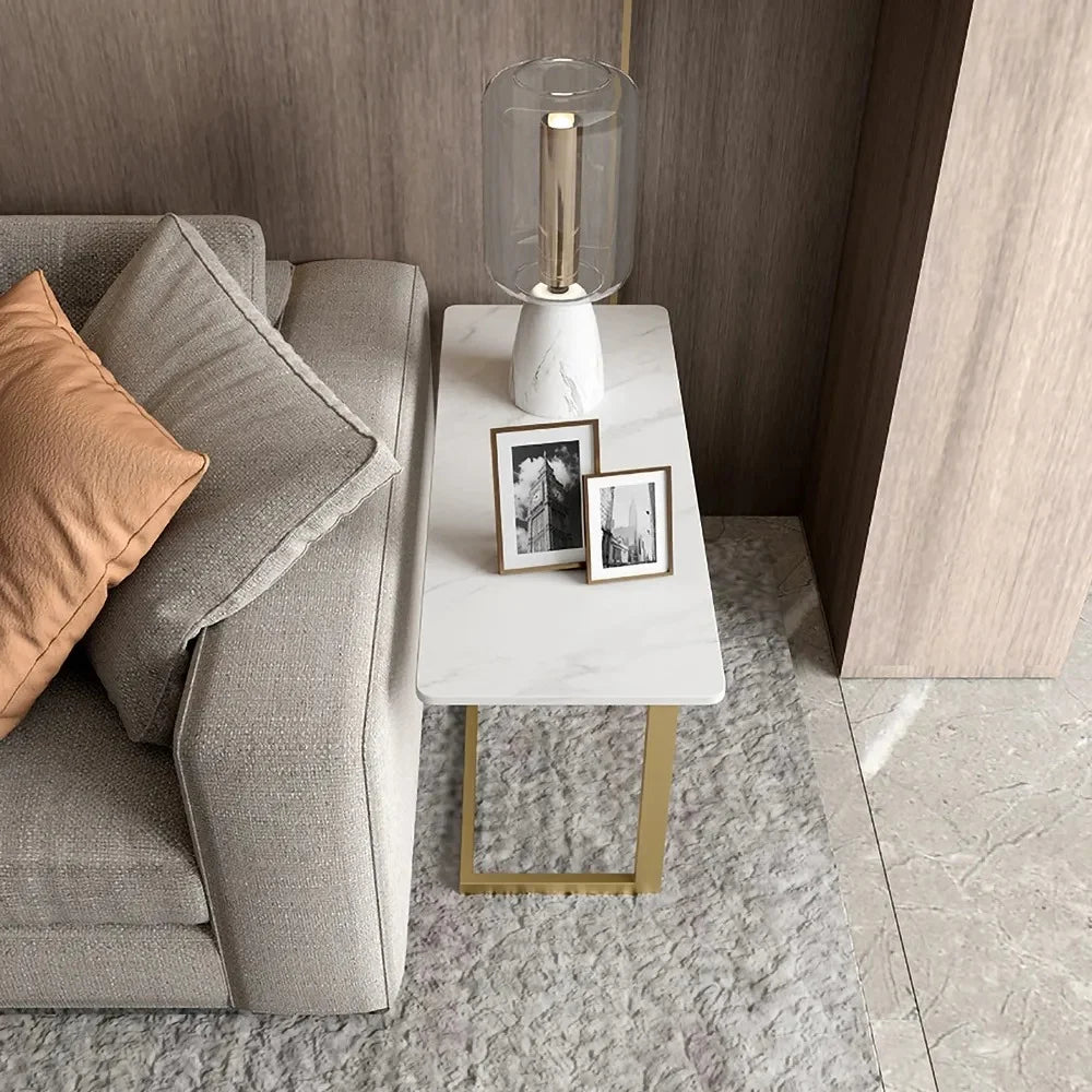 Rectangle Sintered Stone Side Table