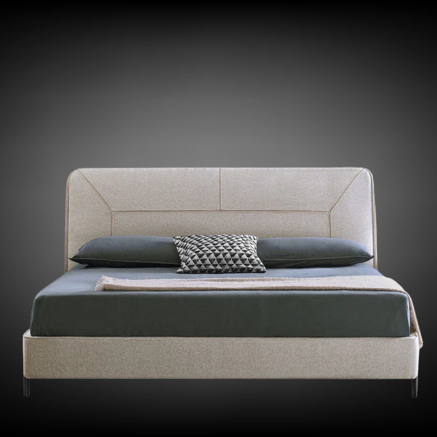 Nara King-Size Gray bed