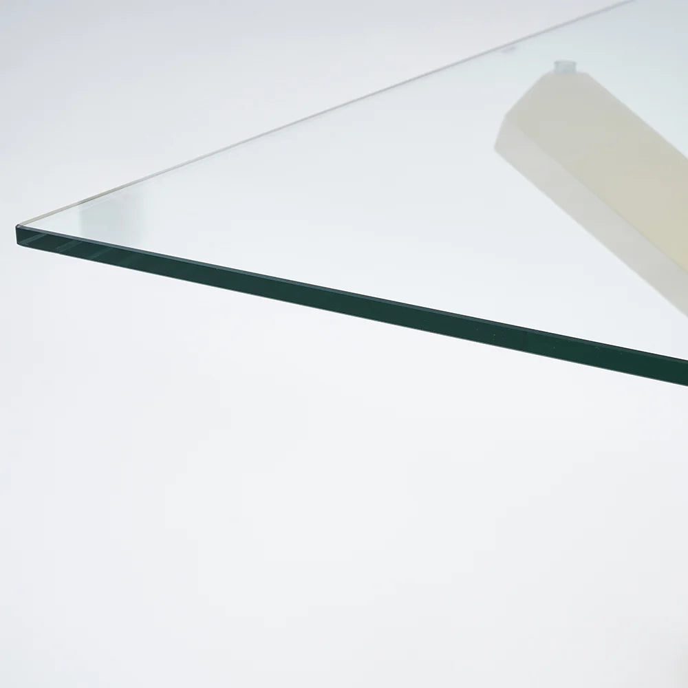 Rectangle Tempered Glass Dining Table