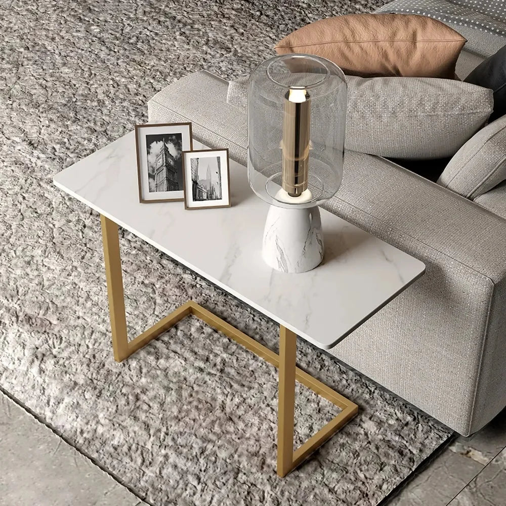 Rectangle Sintered Stone Side Table