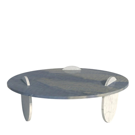 Circus Blue & White Marble Coffee Table