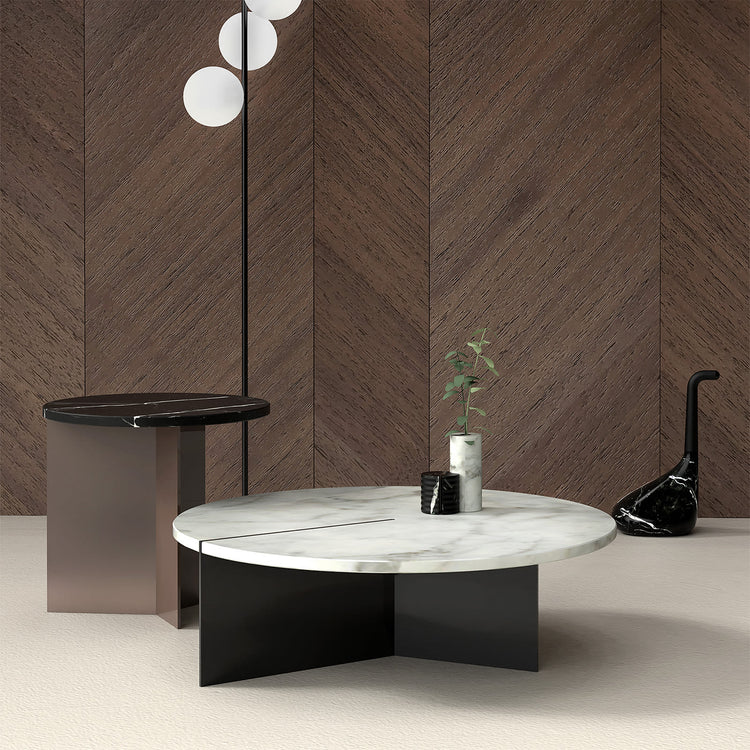 Black Marquinia Side Table