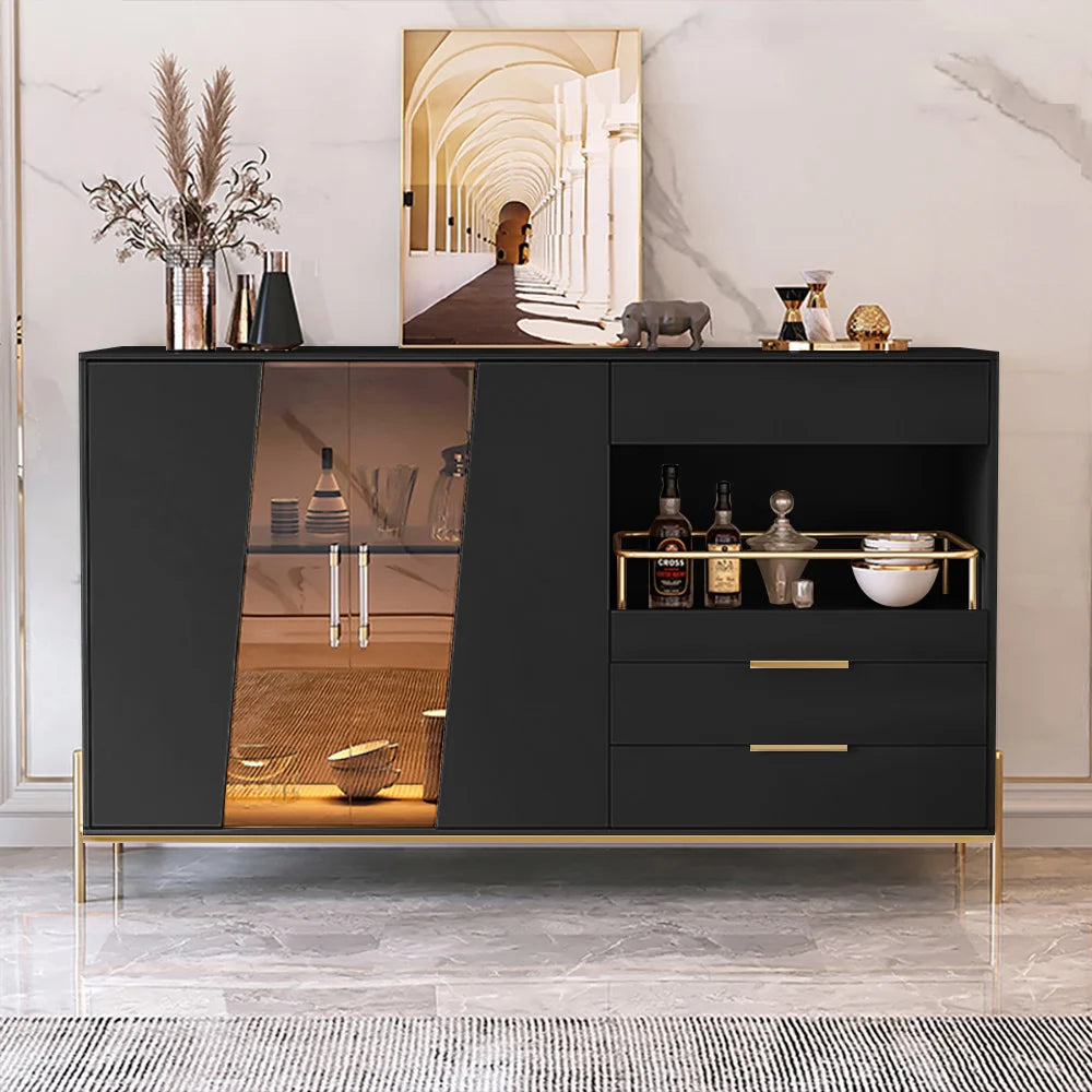 Modern Wood Sideboards Wine Trey Buffets