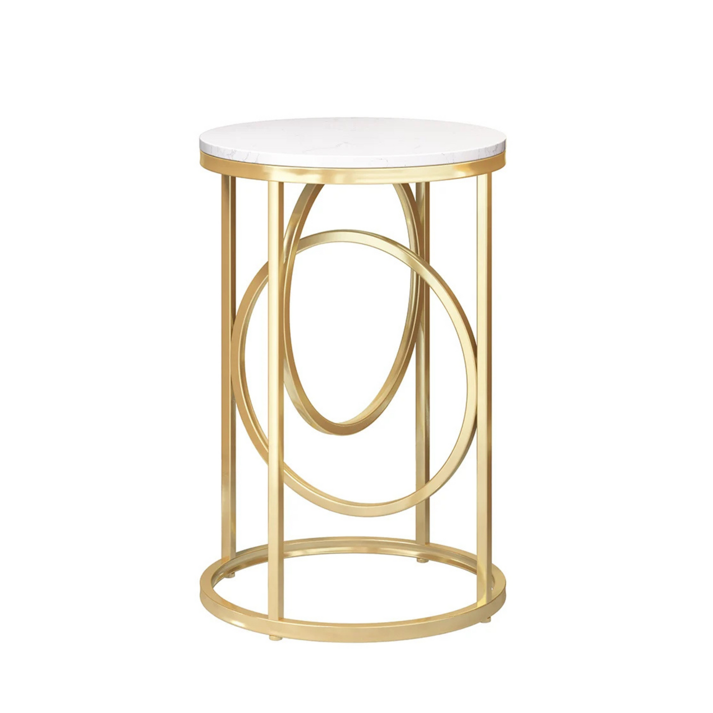 Modern White Marble Side Table