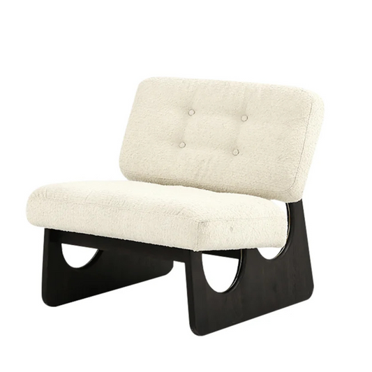 Japandi Boucle Lounge Chair
