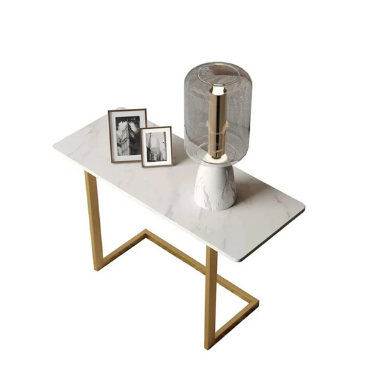 Rectangle Sintered Stone Side Table