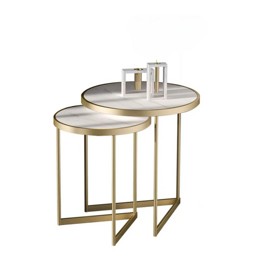 Marble Top Nesting Side Table