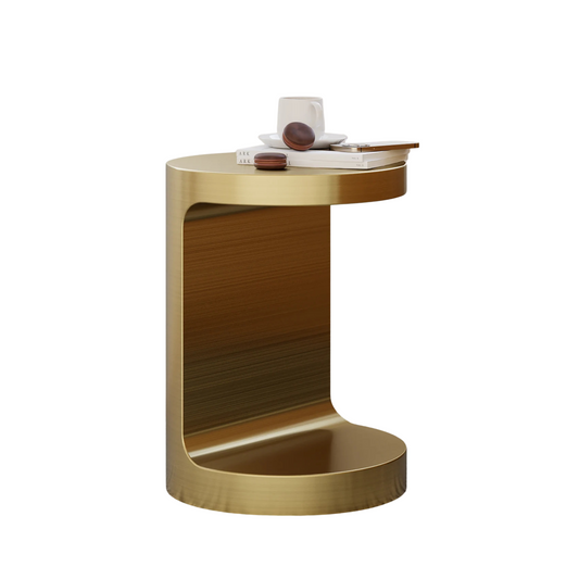 C Shaped Cocktail Side Table
