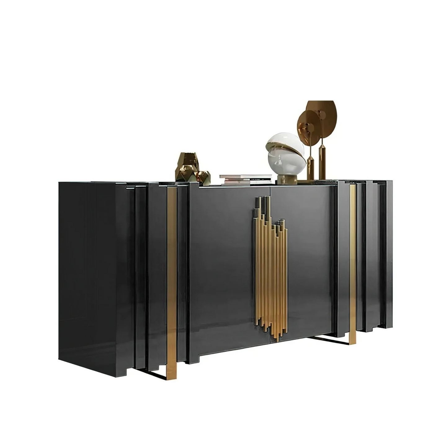 Luxury Sideboard Black Rectangular Buffet