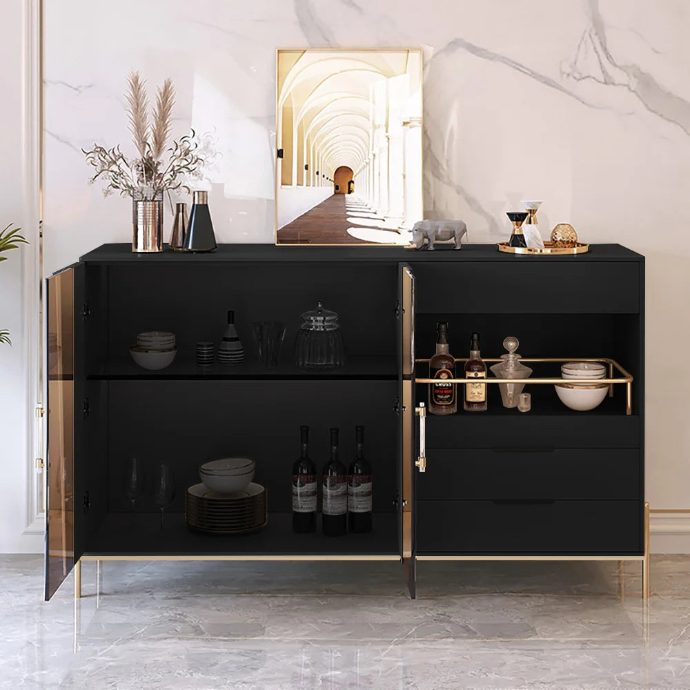 Modern Wood Sideboards Wine Trey Buffets