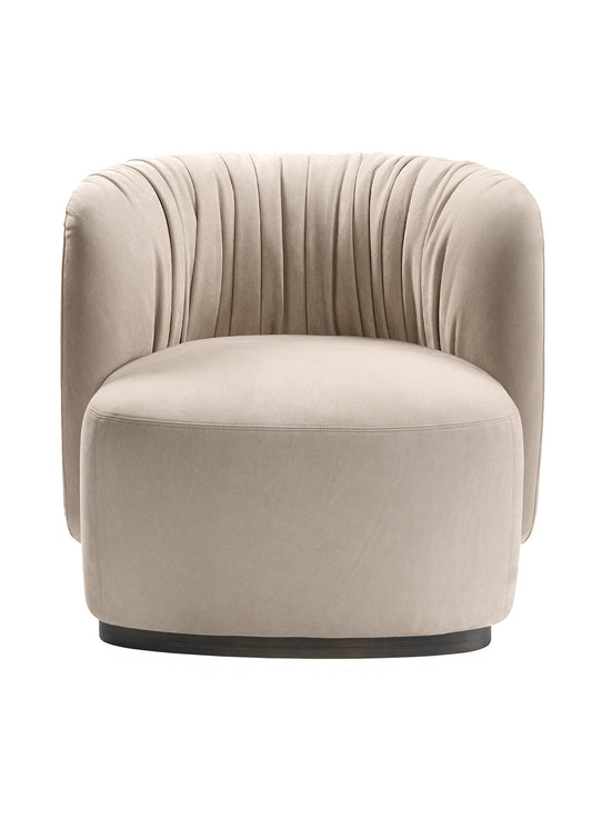 Sipario Beige Armchair by Lorenza Bozzoli