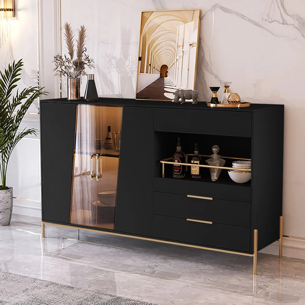 Modern Wood Sideboards Wine Trey Buffets