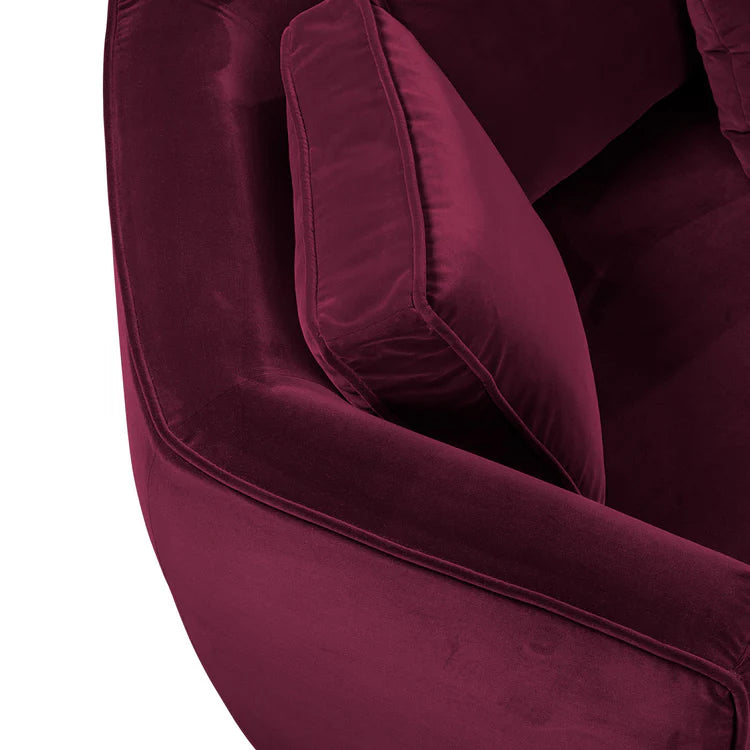 Cementina Red Sofa