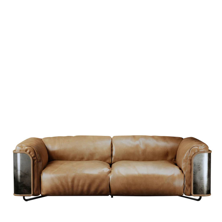 Saint Germain Brown Leather Sofa