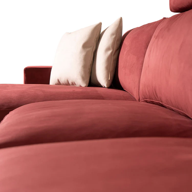 Glam red sofa