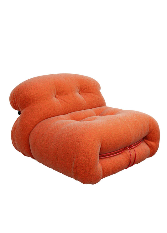 Soriana Orange Armchair by Afra & Tobia Scarpa