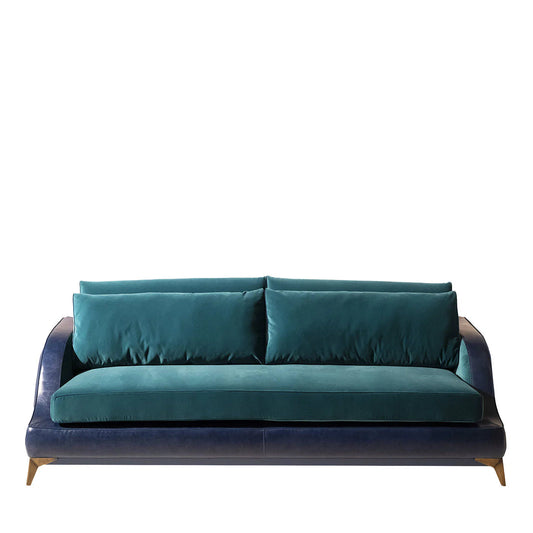 Couch blue velvet sofa