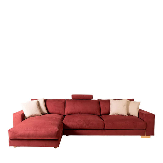 Glam red sofa