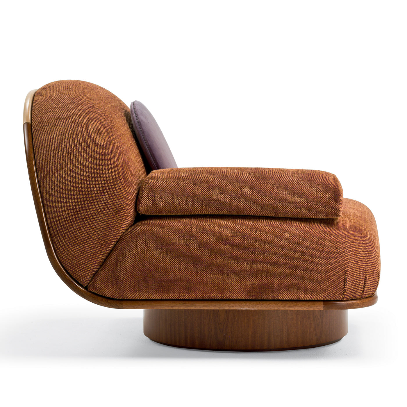 Thumb Asymmetrical Rust Armchair by Lorenza Bozzoli