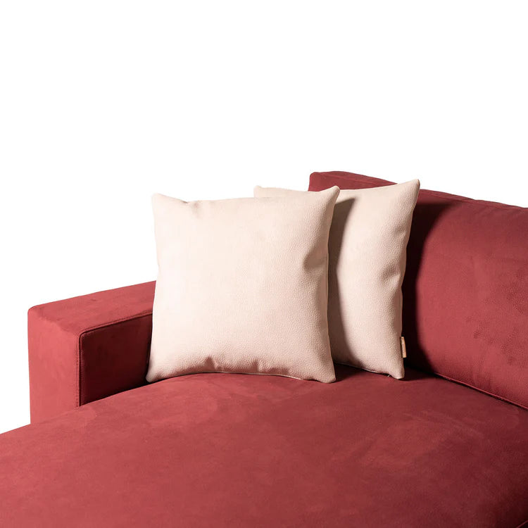 Glam red sofa