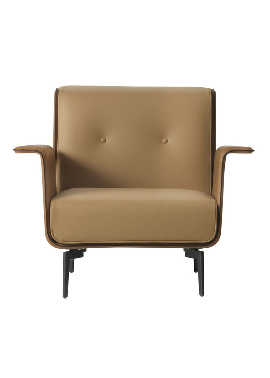 Vinci Soft-Brown Leather Armchair