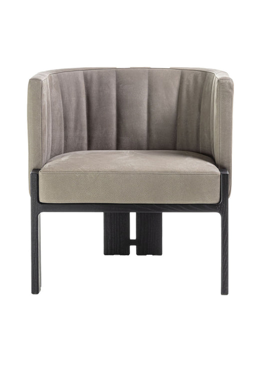 Tofane Taupe & Black Armchair