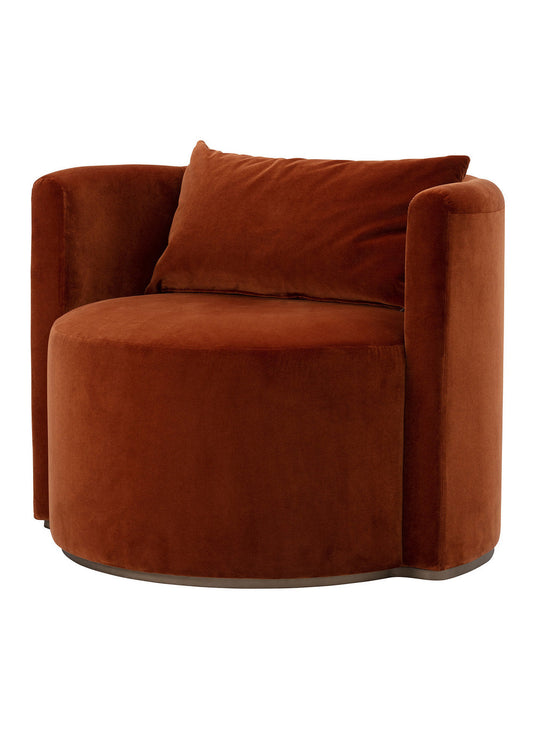 Virna Red Armchair by Ciarmoli Queda Studio