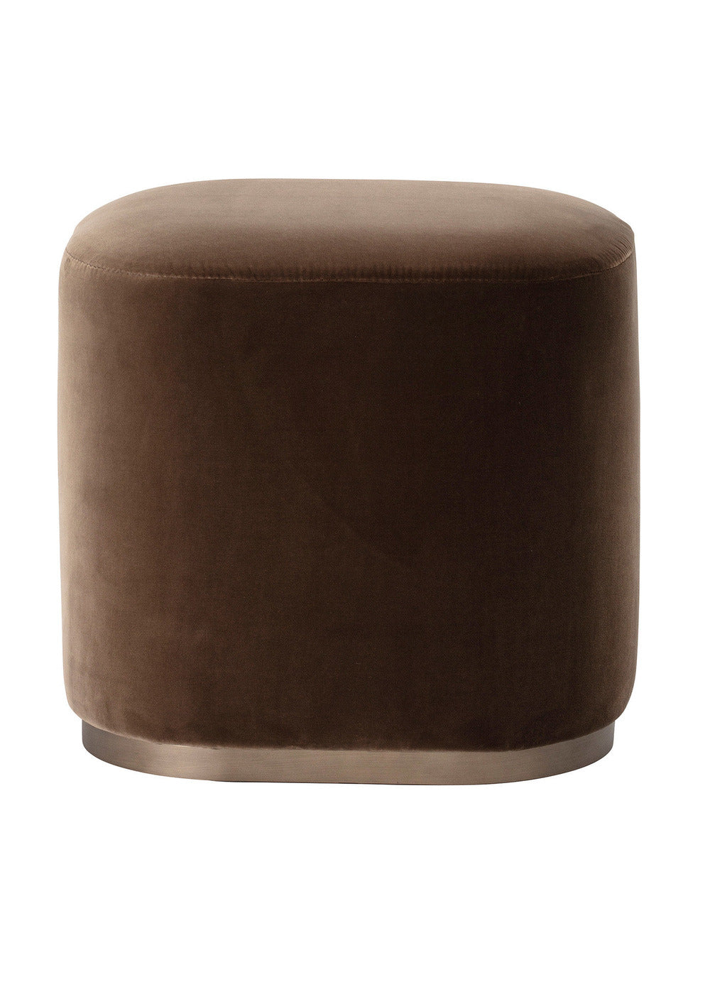 Ciro Brown Pouf by Ciarmoli Queda Studio