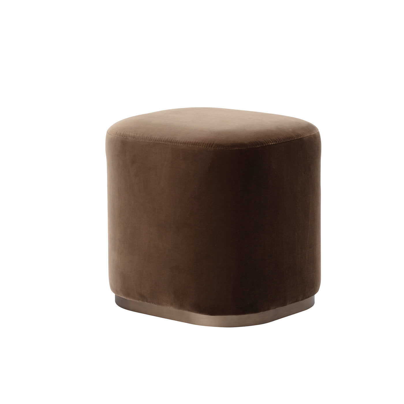 Ciro Brown Pouf by Ciarmoli Queda Studio