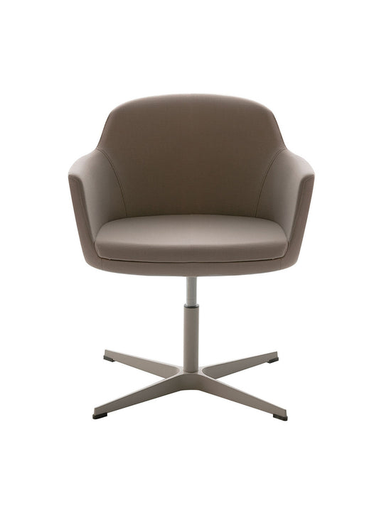 Vogue Taupe Swivel Office Armchairs