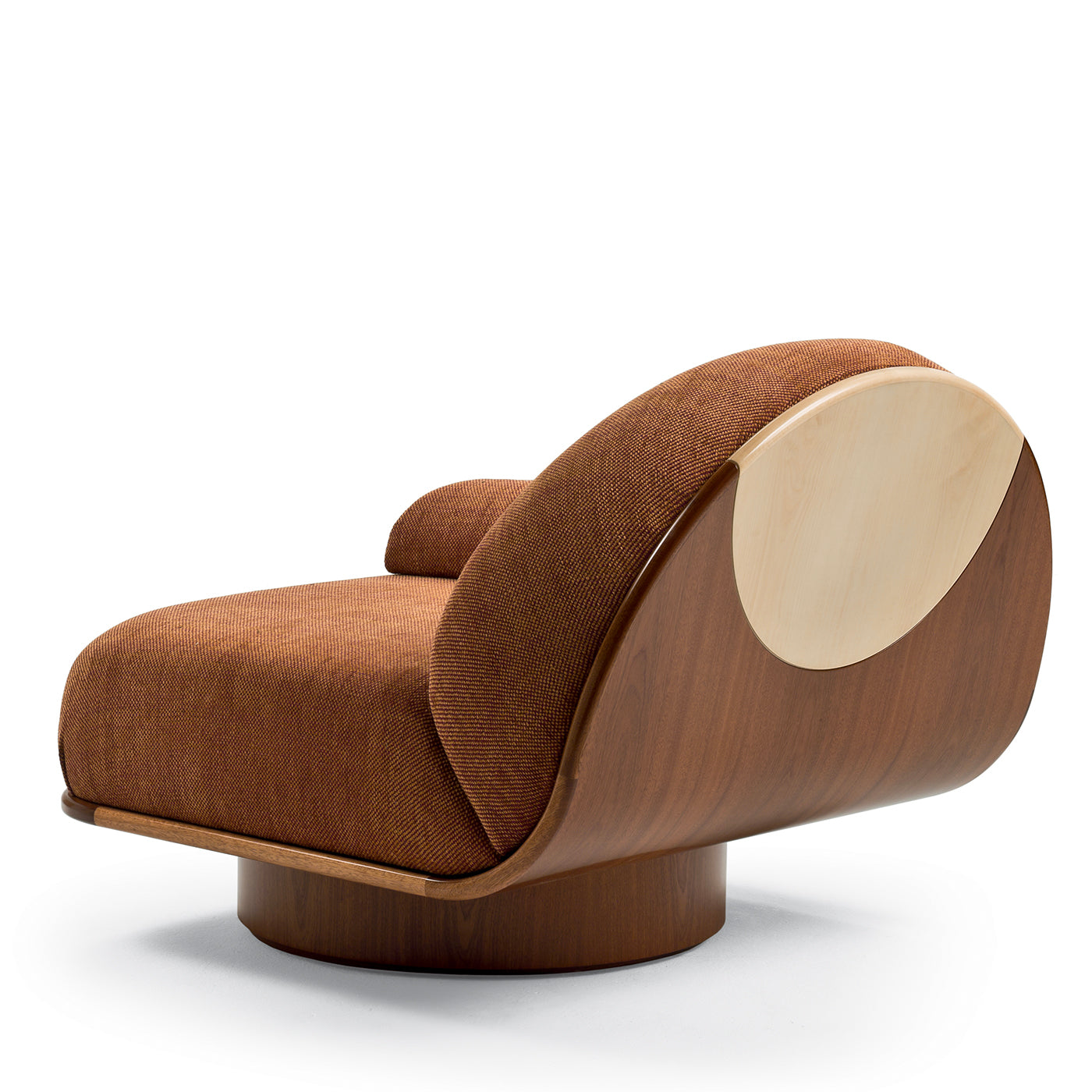 Thumb Asymmetrical Rust Armchair by Lorenza Bozzoli