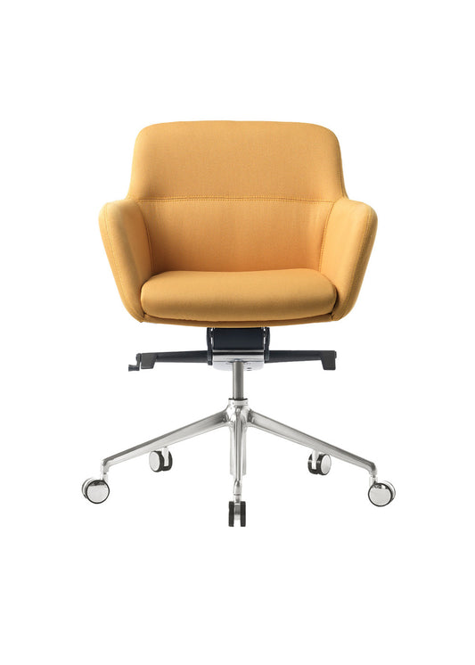 Darwin B Orange Castors Armchair